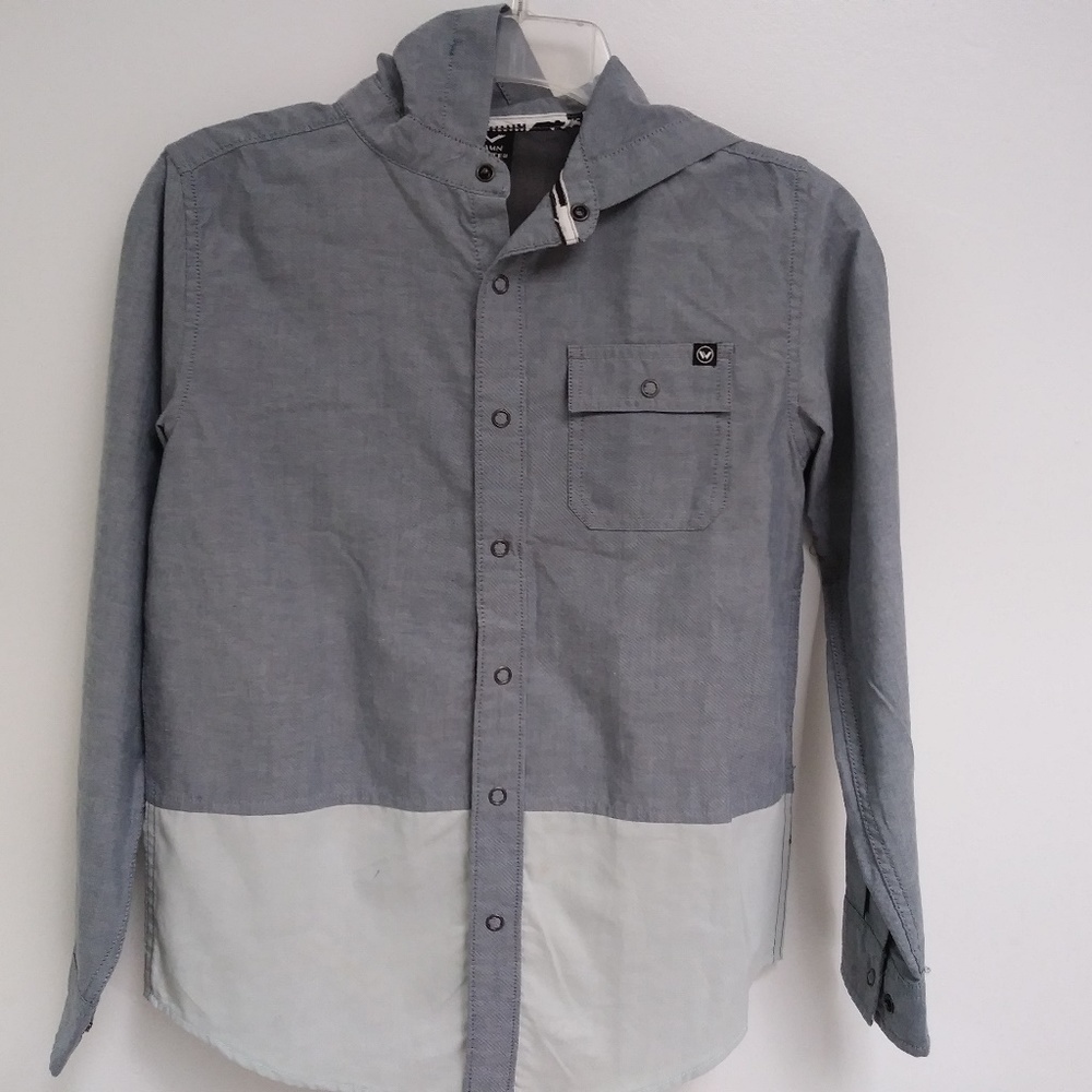 *FINAL Sale* Boys hooded button down shirt